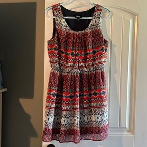 Multicolored Aztec dress